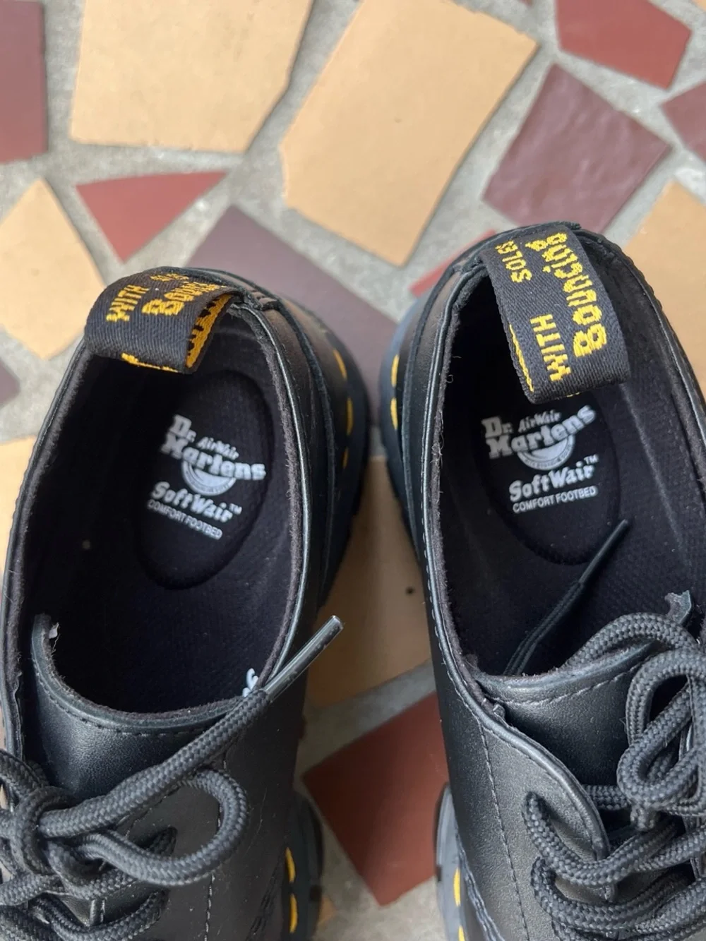 Dr. Martens Black Audrick 3 Eye Platform Shoes